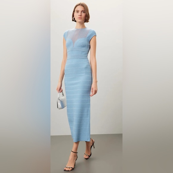 Hervé Léger Sheer Bustier Gown 🪷 - Picture 1 of 11